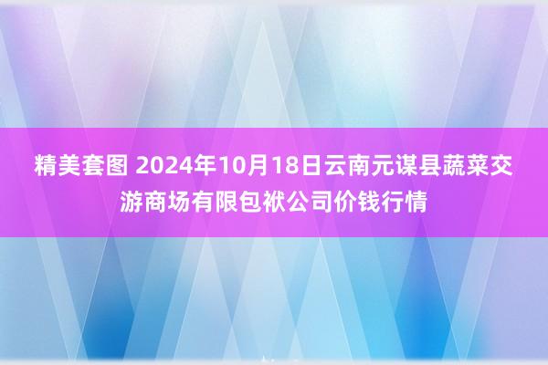 精美套图 2024年10月18日云南元谋县蔬菜交游商场有限包袱公司价钱行情