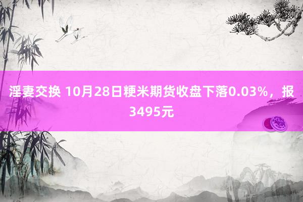 淫妻交换 10月28日粳米期货收盘下落0.03%，报3495元