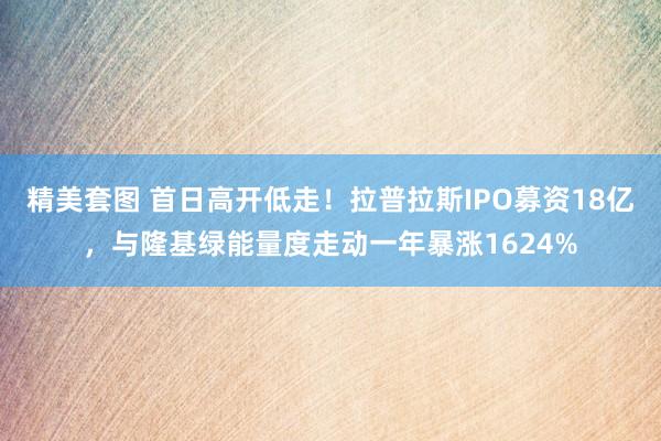 精美套图 首日高开低走！拉普拉斯IPO募资18亿，与隆基绿能量度走动一年暴涨1624%