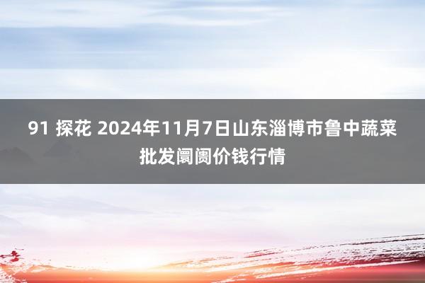 91 探花 2024年11月7日山东淄博市鲁中蔬菜批发阛阓价钱行情