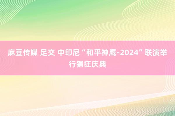 麻豆传媒 足交 中印尼“和平神鹰-2024”联演举行猖狂庆典