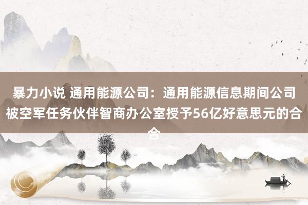 暴力小说 通用能源公司：通用能源信息期间公司被空军任务伙伴智商办公室授予56亿好意思元的合